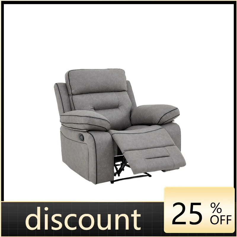 LMM high backrest living room single sofa electric function can sit and lie down technology cloth