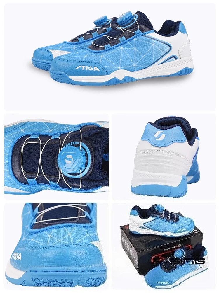 STIGA sports shoes girls boys junior young table tennis shoe sneakers  running boots hiking walking casual cushion shoes