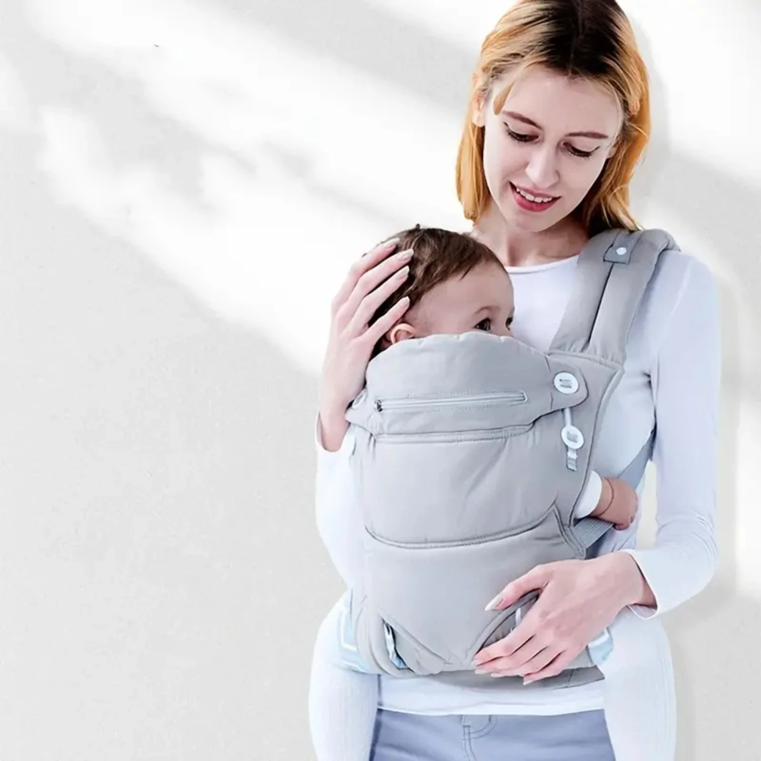 Soft and Adjustable Baby Carrier for Infants to Toddlers, Provides Ultimate Comfort and Support, Ideal for Front and Back Carryi