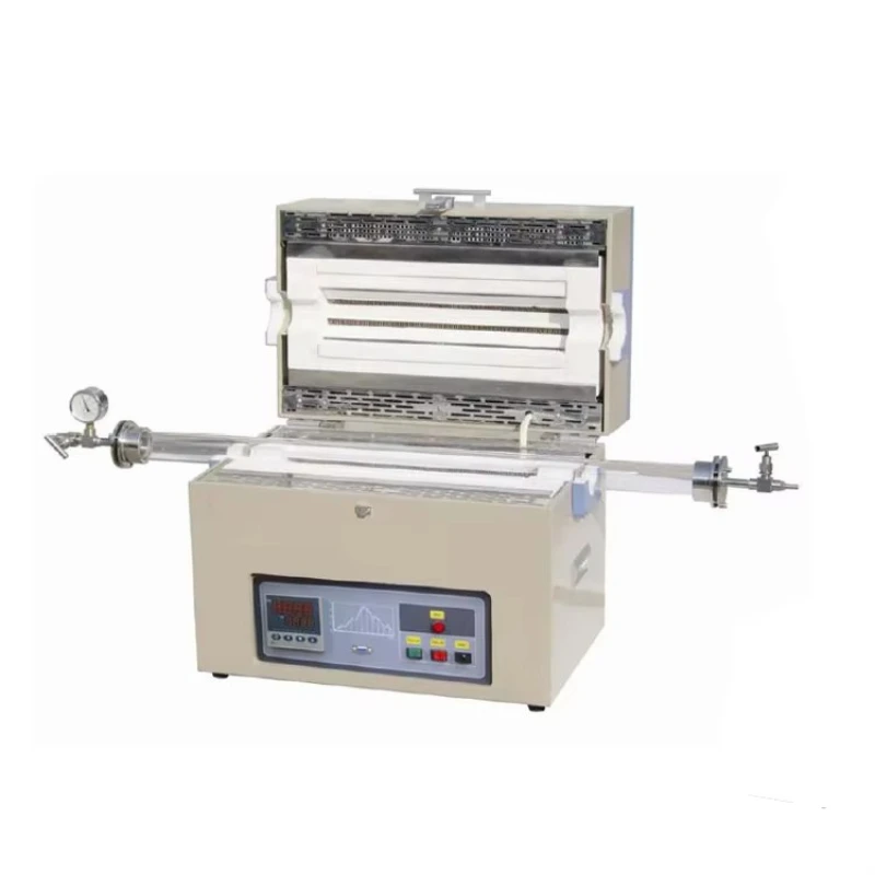 دراسة مختبرية على فرن أنبوبي مفتوح بدرجة حرارة واحدة كوارتز OTF-1200X