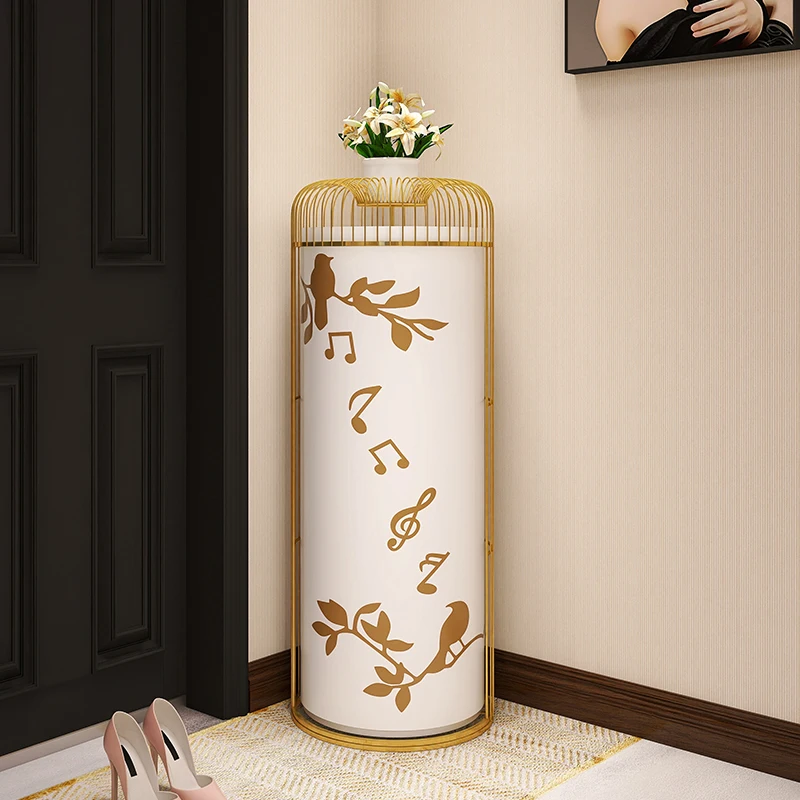 Creative bird cage storage cabinet, living room decoration cabinet, multi-layer 360 degree rotating shoe cabinet