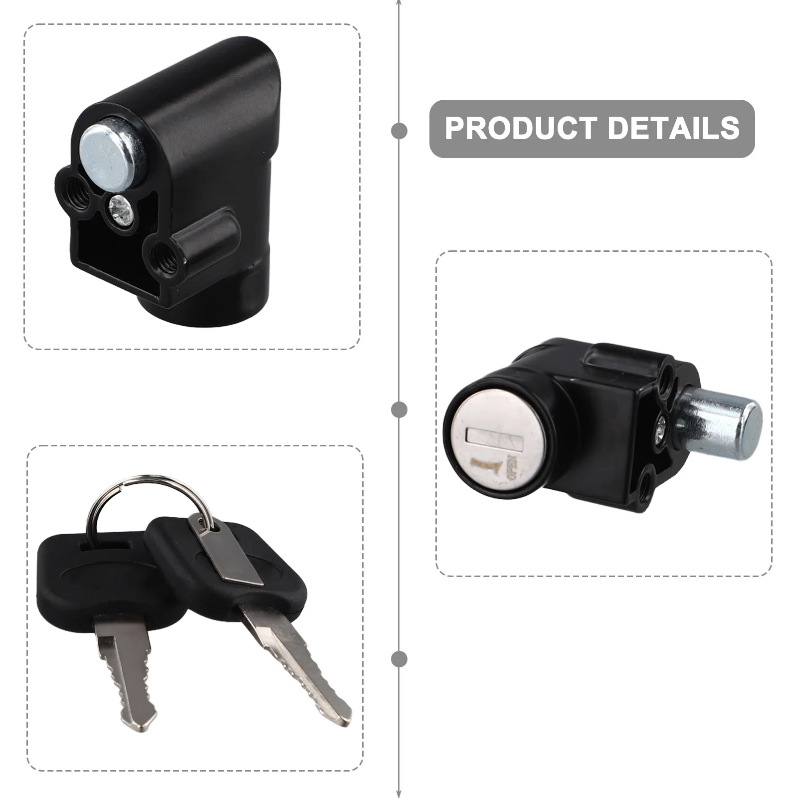 Electric Bicycle Battery Compartment Lock 11/20mm Metal Power Lock Key For Hailong Battery Case 1-2 Battery Accessories