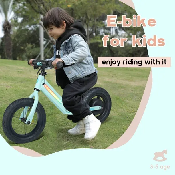 2024 New Design 12 Inch Kids Electric Balance Bike 12inch Bicycle For Sale Kids Balance Bike With Pedal