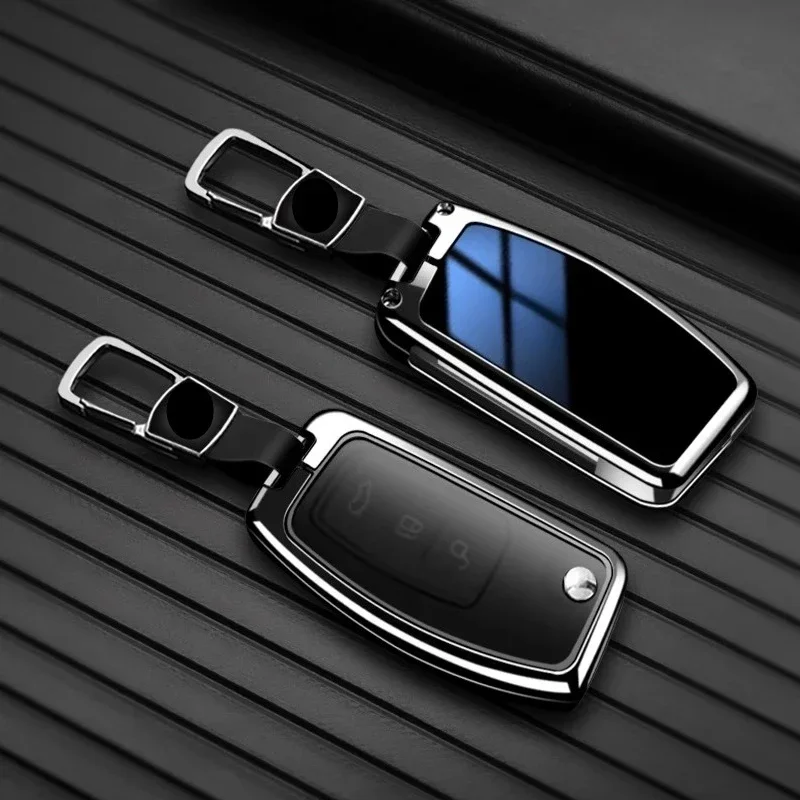 Zinc Alloy Car Remote Key Case for Ford Ranger C-Max S-Max Focus Fiesta  Galaxy Mondeo Transit Tourneo Car Accessories
