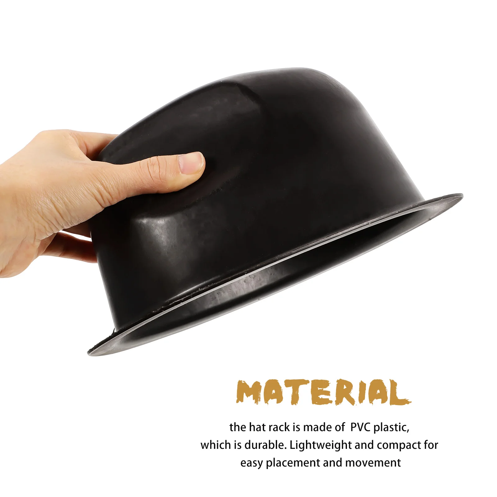 

10pcs Hat Holder Display Stand PVC Compact Lightweight Shape Support Rack Deformation Prevention for Home Hat Shop Stand