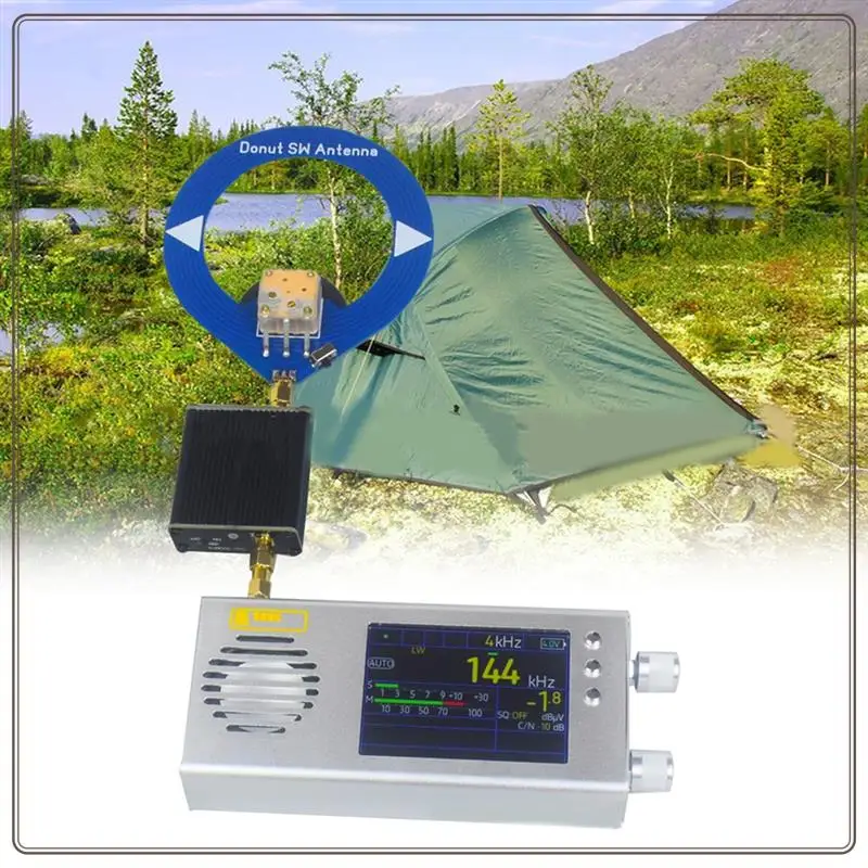 موثوق-TEF6686 راديو استقبال جميع الموجات FM/MW/الموجات القصيرة/LW راديو محمول مع مضخم هوائي دونات ، راديو TEF6686 R