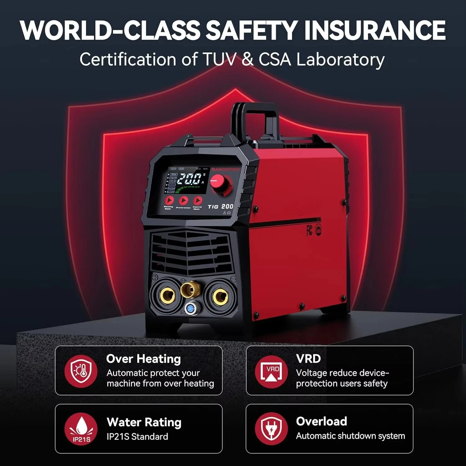 For ARCCAPTAIN TIG200 2T/4T AC - Tig Welder Machine 评论和价格