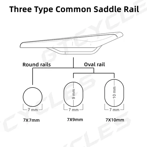 Imagen 2 del producto Abrazadera ovalada para tija de sillín de carbono, 7x9 / 7x10mm, piezas de riel de sillín de carbono, abrazadera para tija de sillín adecuada para bicicleta de carretera Scott/Argon/Cervelo