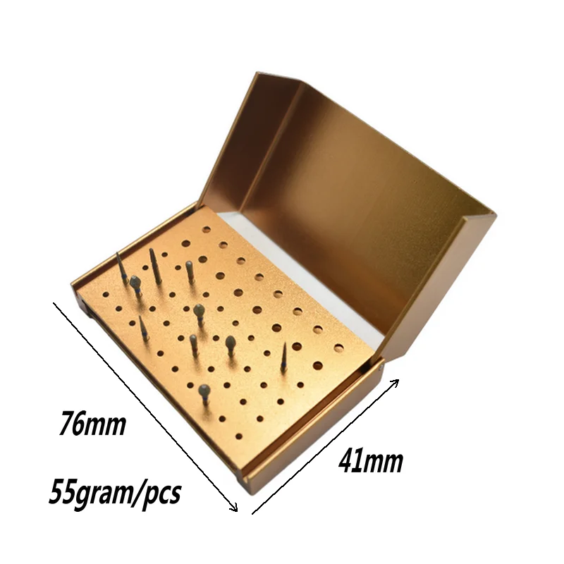 Dental 56 Hole Endo Box Cleaning Stand Autoclave Sterilizer For High/low Speed Dental Burs