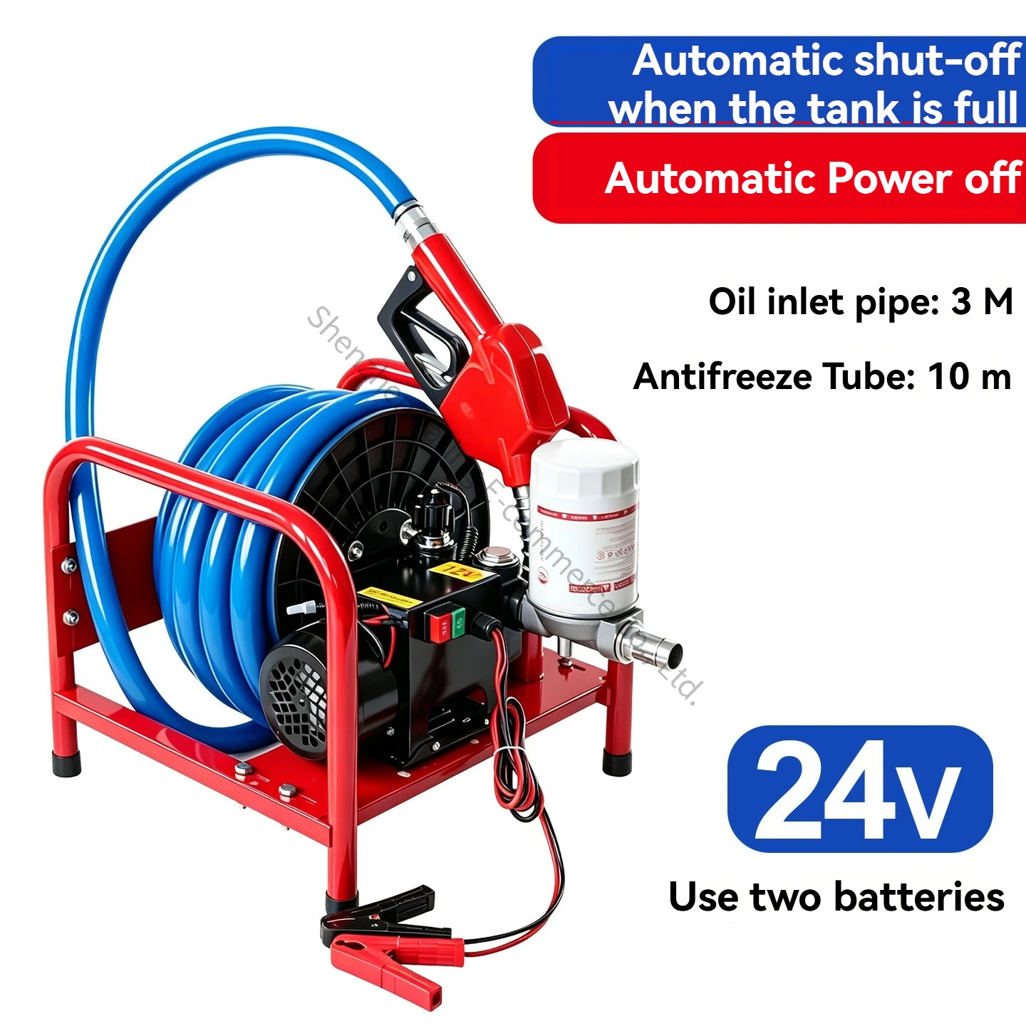 Automatic Start-stop Electric Oil Pump Diesel 550W12v24v220V Refueling Machine Metering Refueling Gun Oil Suction Device
