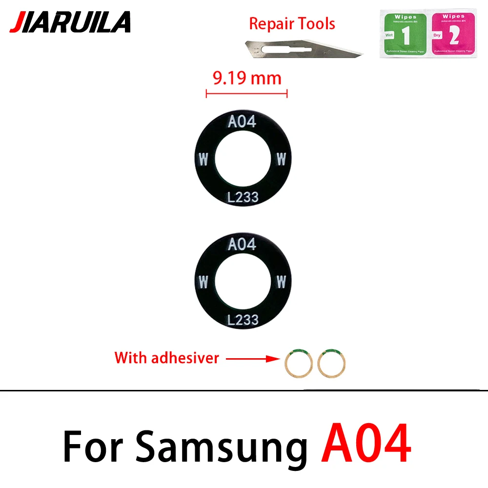Samsung A04/A14/A24/A34/A54/M14/M54 Camera Glass - close-up view