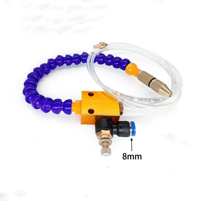 Cooling Sprayer Mist Coolant Lubrication Spray System for 8mm Air Pipe CNC Lathe Milling Drill Engraving Machine Tool