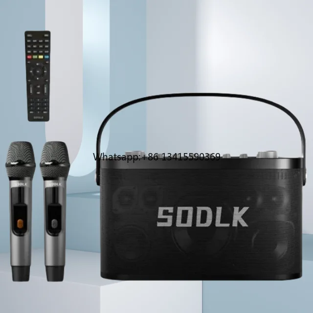 S1271 PLUS 280 واط قوة عالية مع مكبر صوت خارجي ثقيل HIFI صوت كاريوكي ميكروفون لاسلكي سماعات بلوتوث محمولة