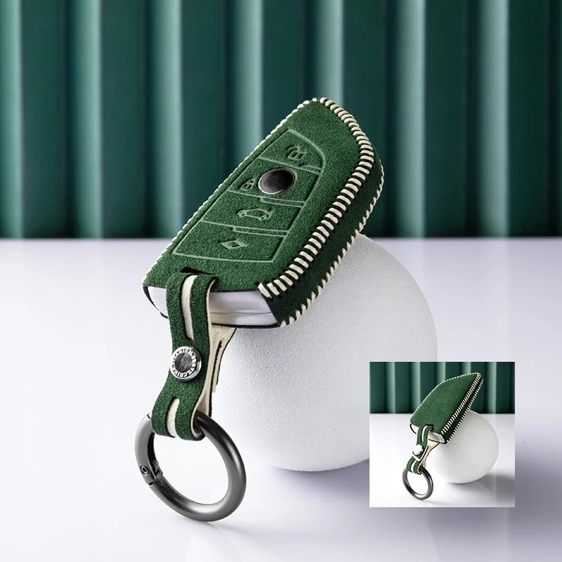 

Suitable for BMW E38 E39 E46 E90 E91 E92 Suede Car Remote Key Case Cover Multiple Colors To Choose From Better Protection