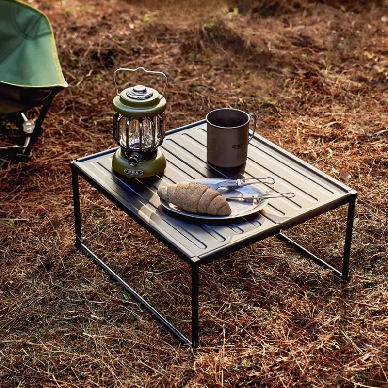 

Aluminum Alloy Outdoor Folding Table Portable Camping Picnic Small Short Light Garden Beach Coffee Camping Table Furniture