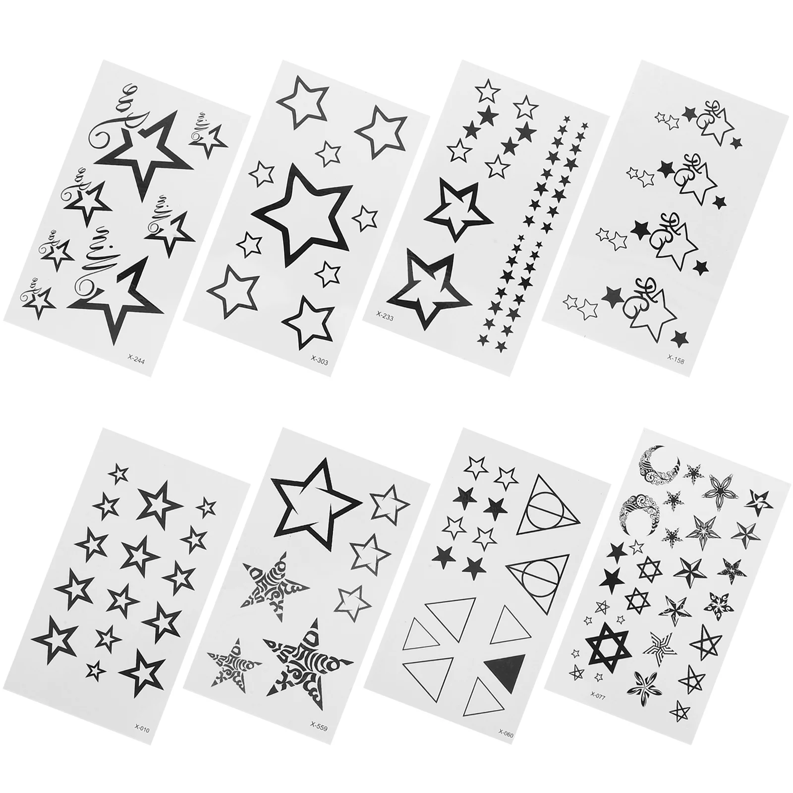 8 Vellen Tattoo Sticker Set Tijdelijk Realistisch Voor Vrouwen Stickers Volwassenen Vers Feest Gunsten Lichaam Tatoeages Decal Papier Nep