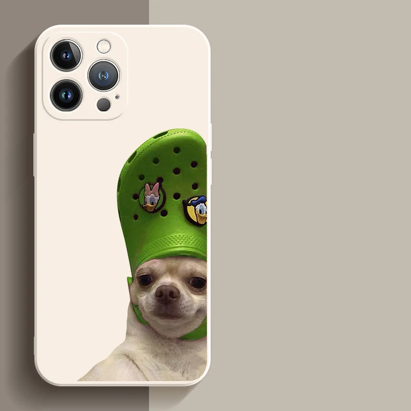 Cute Funny slipper dog Phone Case For Xiaomi Redmi Note 10 9 8 Pro Funda Mi 11 12 13 Lite 11T Note 8T 9S 11S Soft Silicon Cover