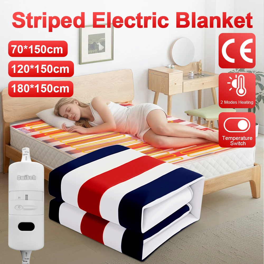 

110/220V Electric Blanket Thicker Single Electric Mattress Thermostat Security Electric Heating Blanket Warm Pad for Home Winter