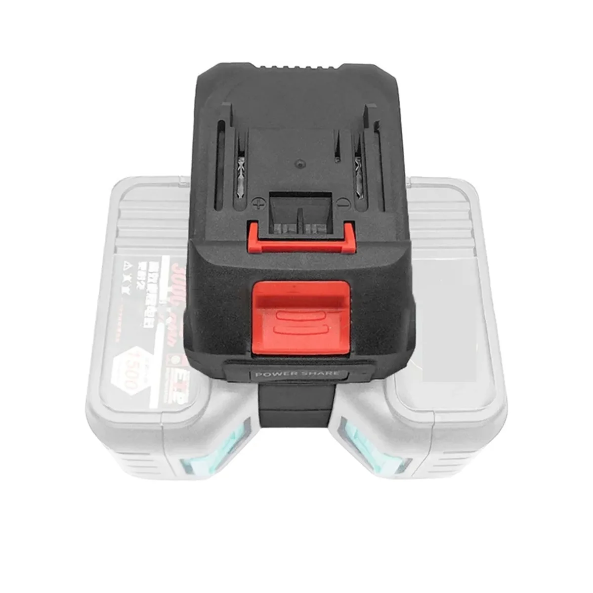 ABQR 2 in 1 Power Adapter for Electric Impact Drill Wrench Screwdriver Li-Ion Battery Converter