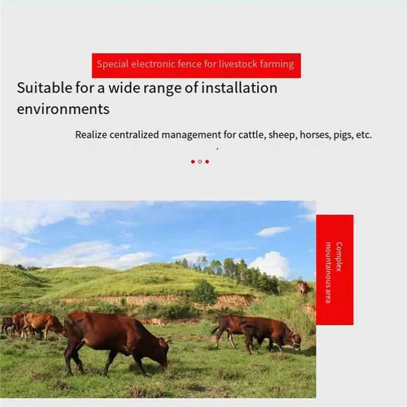 ABZC-Energizer Controller 10KM Electric Fence With LCD Display 2.5 Joule 12V For Farm Livestock Cows Cattle Horse EU EU Plug