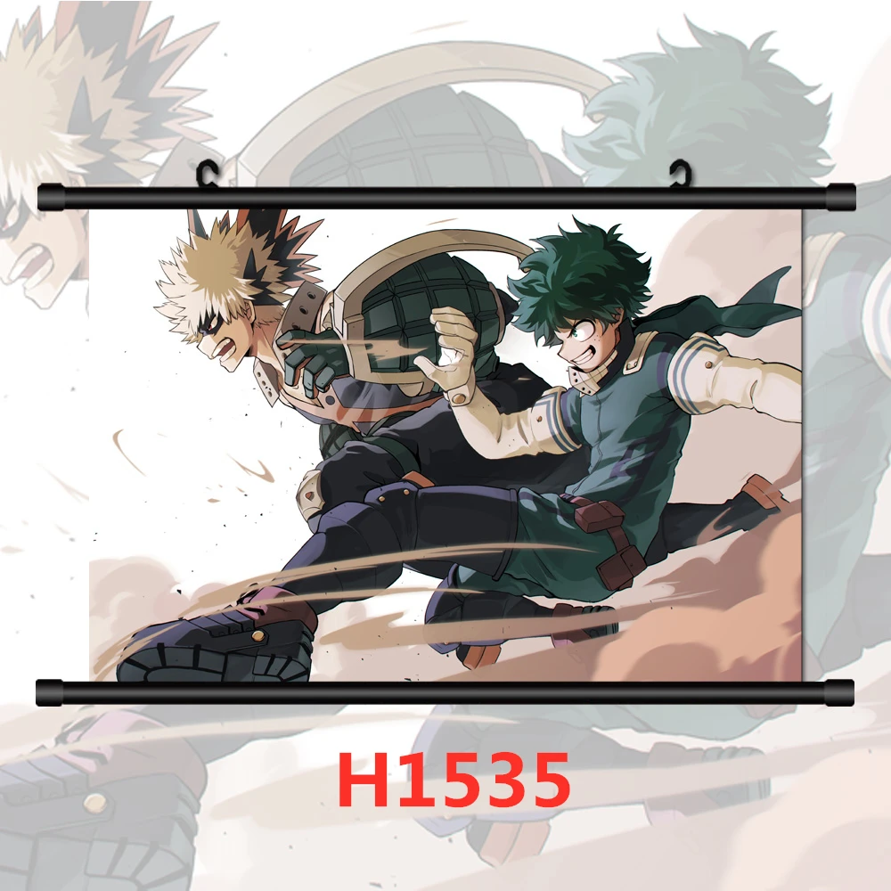 Anime Wall Art Wall Pictures Boku No Hero Academia Midoriya Bakugou Todoroki Canvas Painting Poster Print Living Kids Home Decor