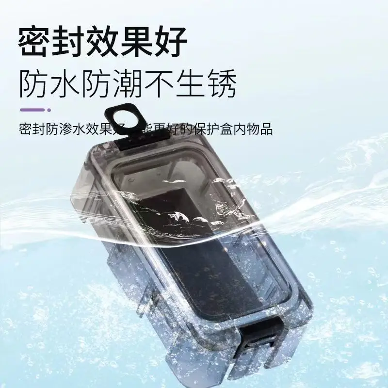 2-piece spliced fish hook adsorption box, waterproof lure products, fishing accessories storage box