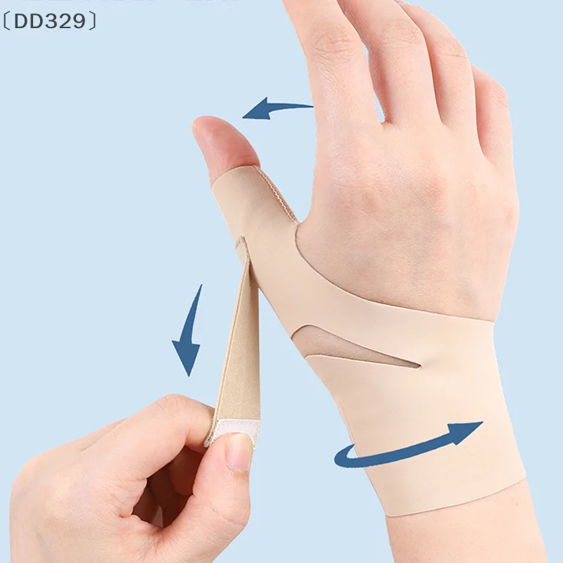 〔DD329〕1Pc Thumb Brace Wrist Stabilizer Pain Relief Right Or Left Hand Soft Thumb Support Compression Sleeve Protector