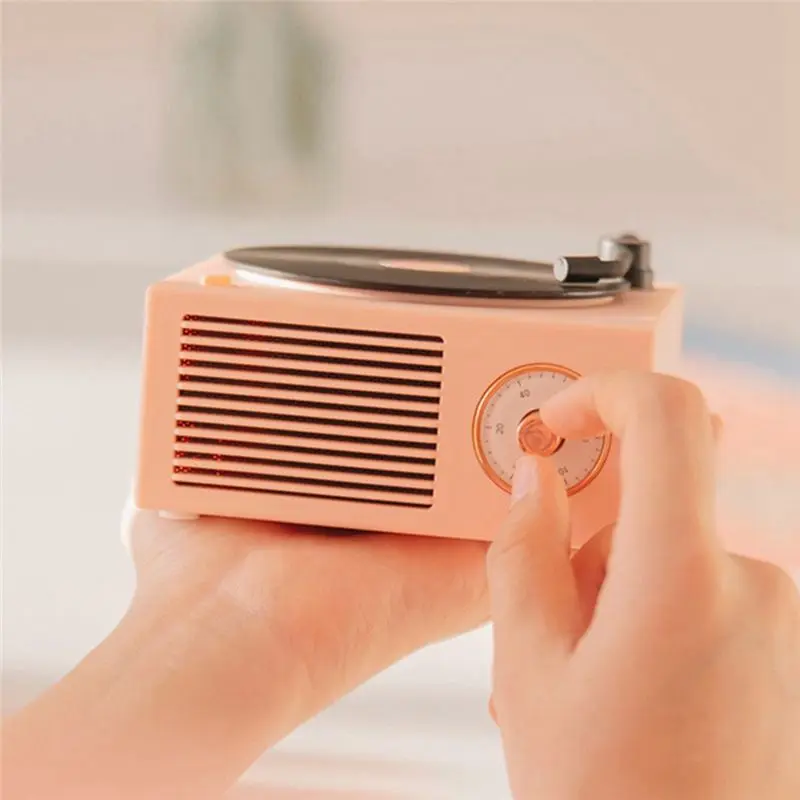 【FLASH-DEAL!】Turntable Speaker Bluetooth-Compatible V5.0 Vinyl Record Player Stereo Vintage Portable Speaker Green