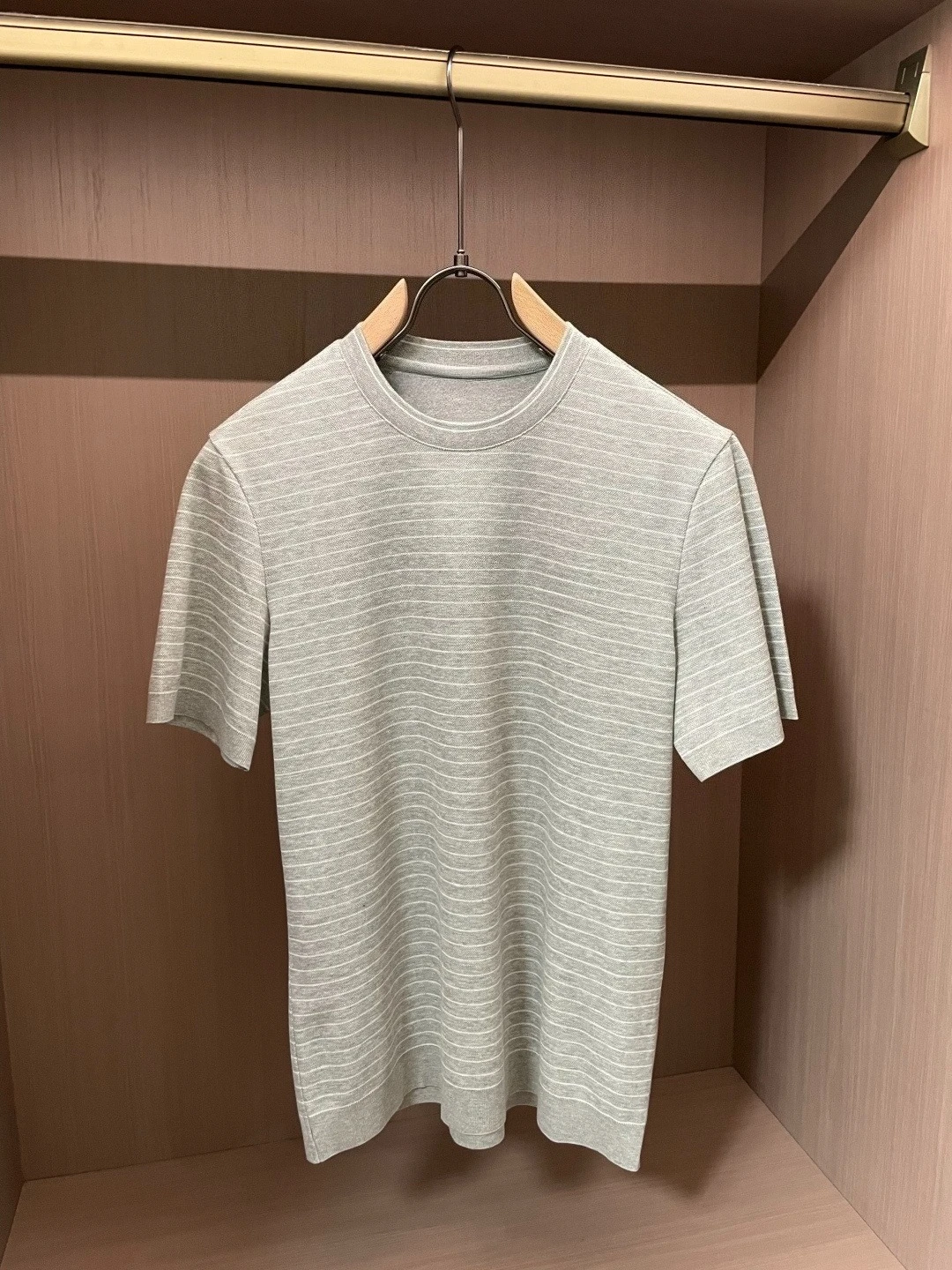 BC Striped Knitted Pearl Short Sleeve T-Shirt