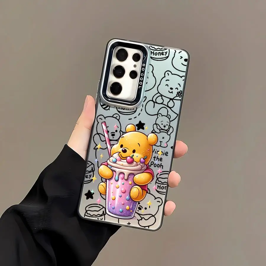 Disney Cute Winnie The Pooh Phone Case For Samsung For Galaxy A25 A13 A15 A12 A22 A16 A34 A32 A14 A24 A23 Soft Cover