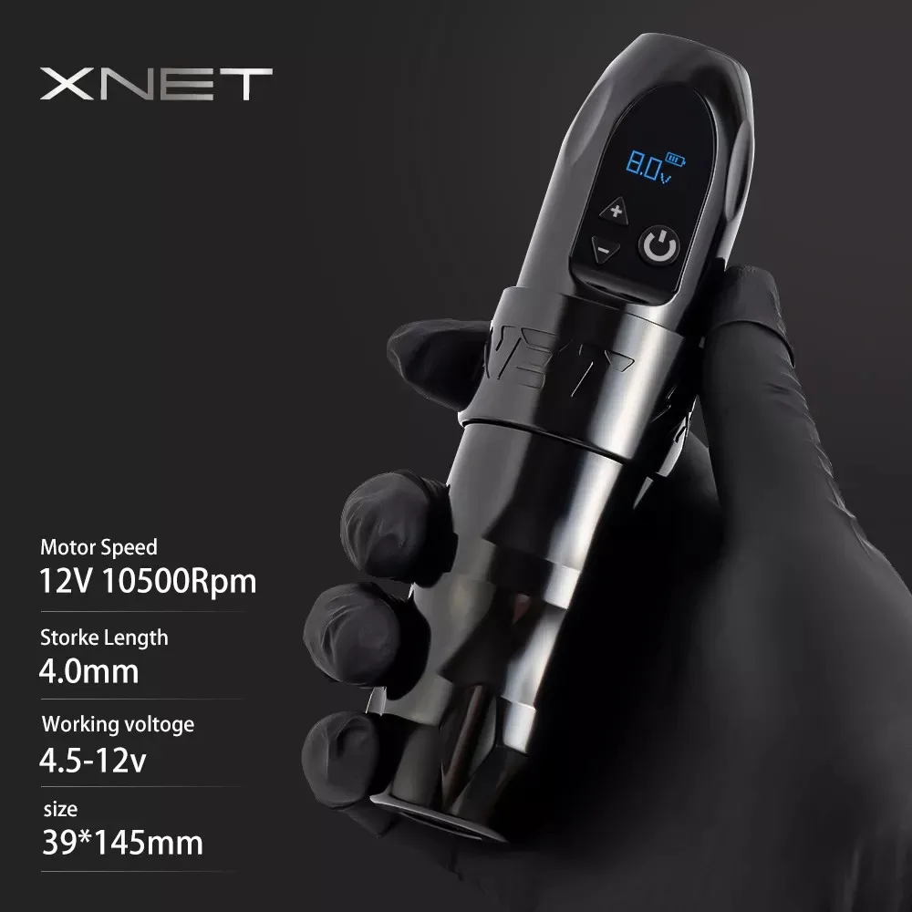 XNET Titan Strong Motor Professional Wireless Rotary Tattoo Pen Machine for Body Art