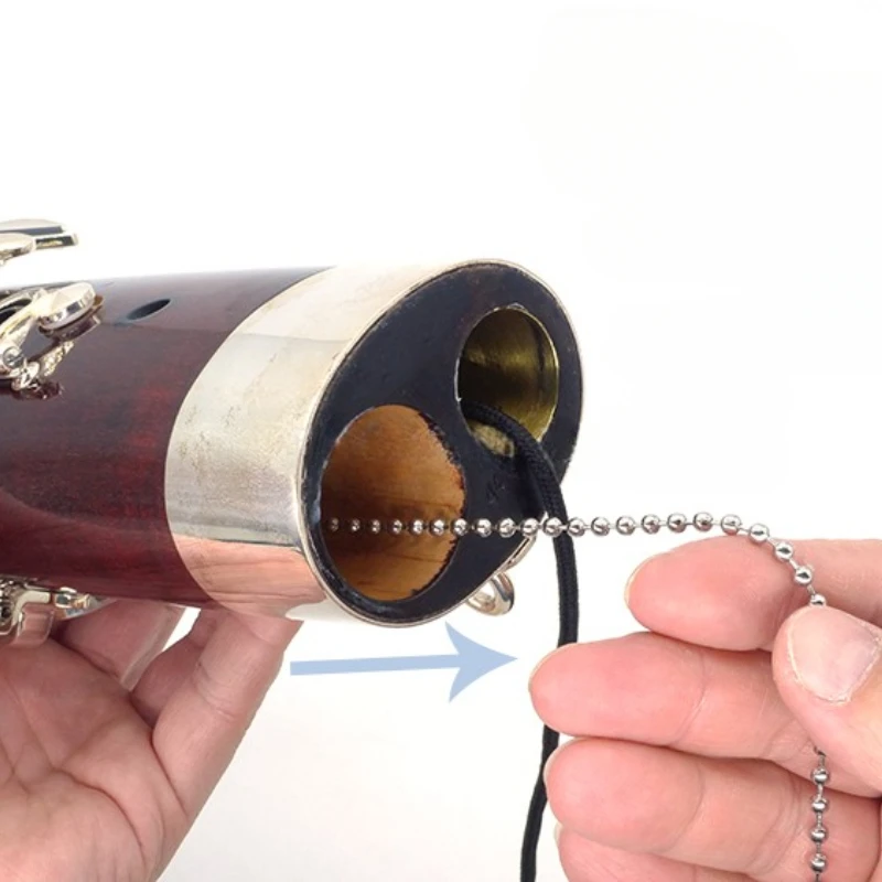 مجموعة أدوات صيانة مسح تنظيف الباسون، فرشاة أنبوبية على شكل Bassoon، ملاحظات عالية ومنخفضة، قماش خرقة داخلي للغرفة