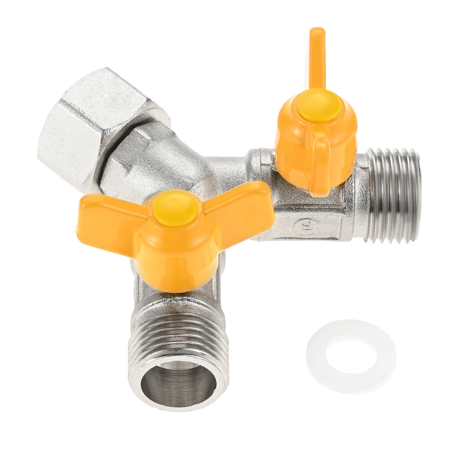 

1 Pc 3-Way Switching Valve Y-Type For G 1/2 Inch Fit For Garden Hoses, Washing Machines, Water Tanks, Showers Branch Faucet