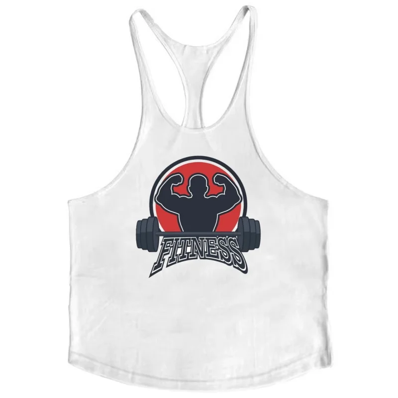 

Cotton Gym Singlet for Men, Narrow Strap Sleeveless Bodybuilding Tank Top with High-Quality for Training & Active Wear