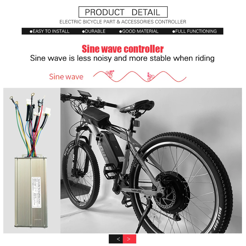 

Upgrade Your Ebike Performance with 3648V KT35A Ebike Sinewave Controller Compatible with For 1500W Brushless Motors