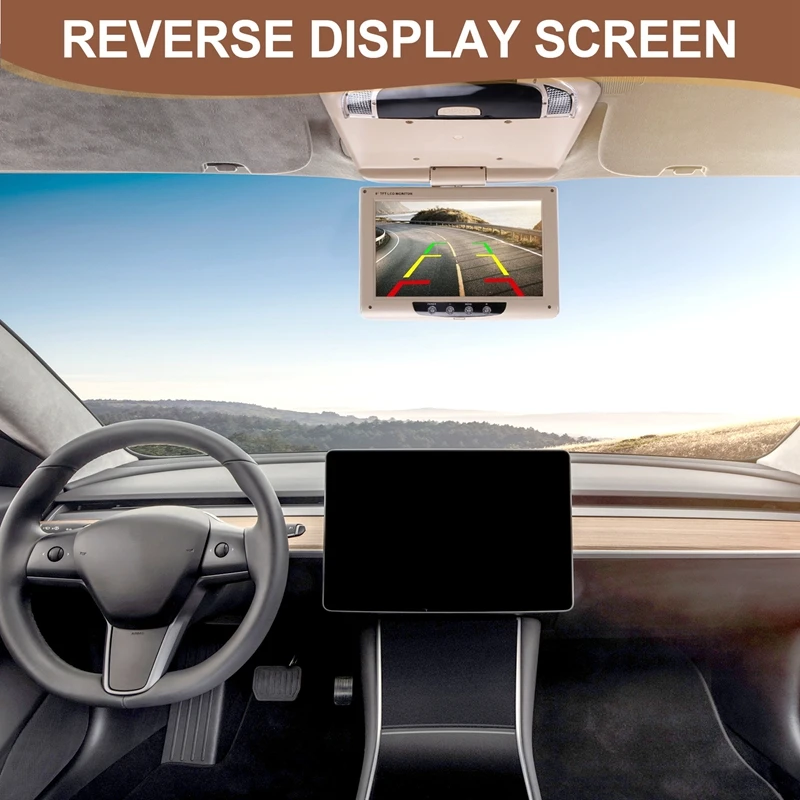 Car Roof Monitor Lcd Flip Screen Top Multimedia Video Ceiling Roof Mounted Display, Car Ceiling Display