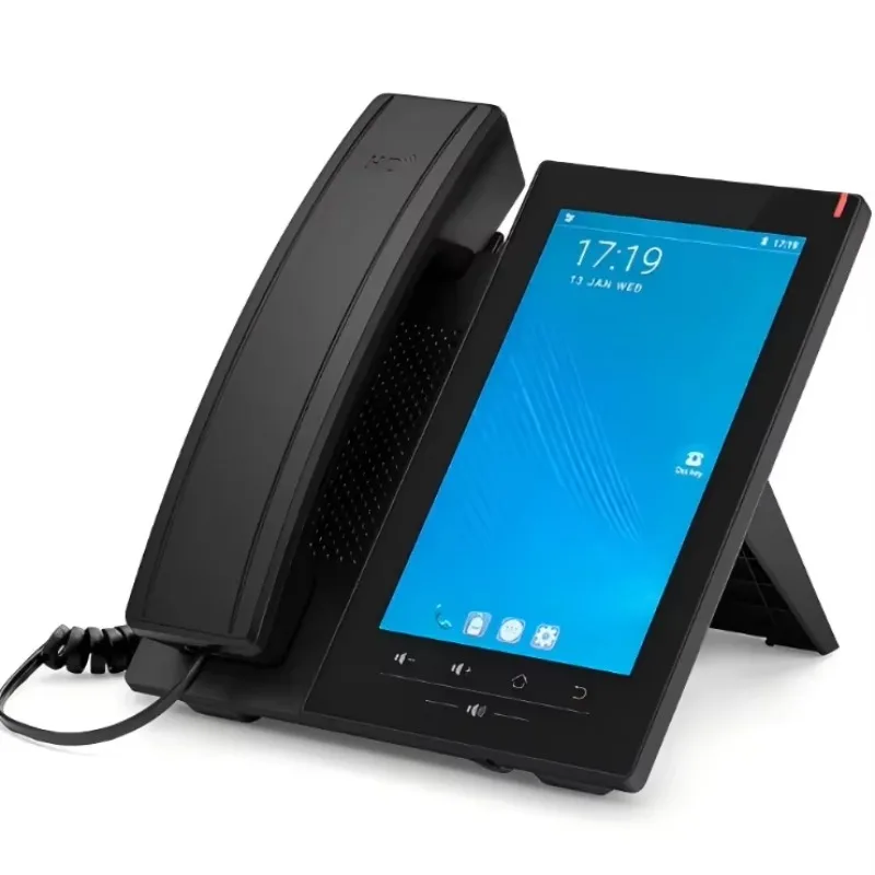 Advanced VoIP Phone with 7-Inch Color LCD Touch Screen, 20 SIP Accounts, Dual-Port Gigabit Ethernet, PoE，KEXINT FIP-7220