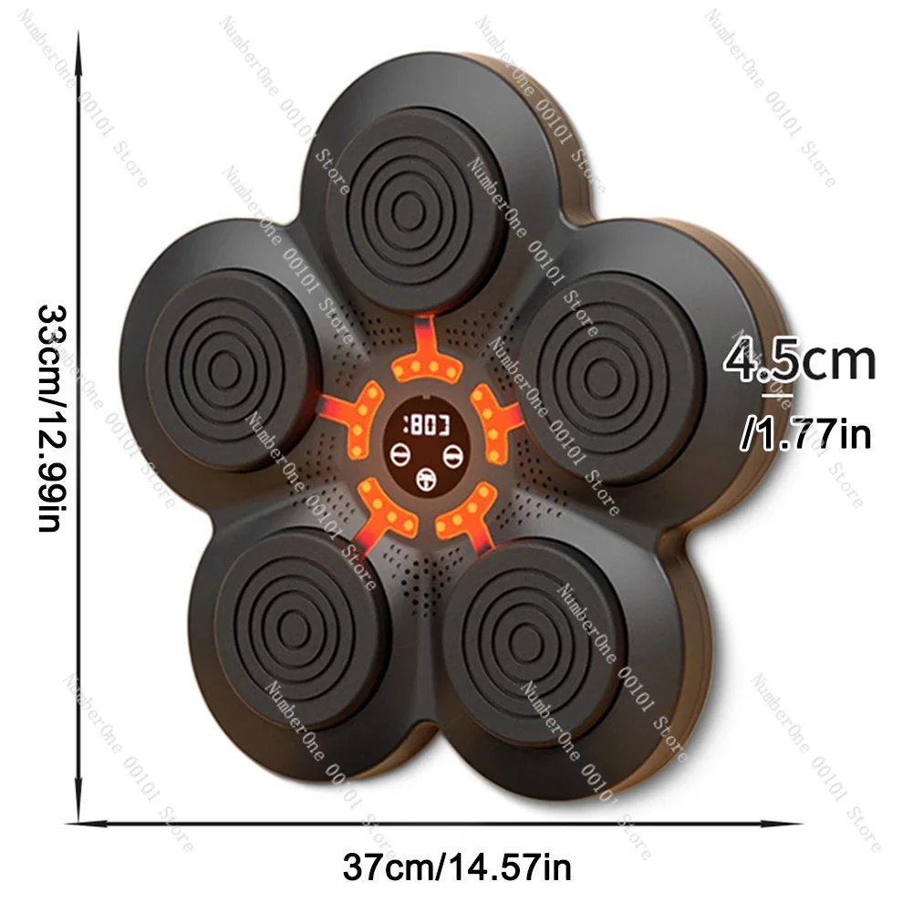 Inteligentna muzyczna maszyna bokserska Cel ścienny Podświetlany diodami LED worek z piaskiem Relaksująca reakcja Cel treningowy do boksu Sportowa