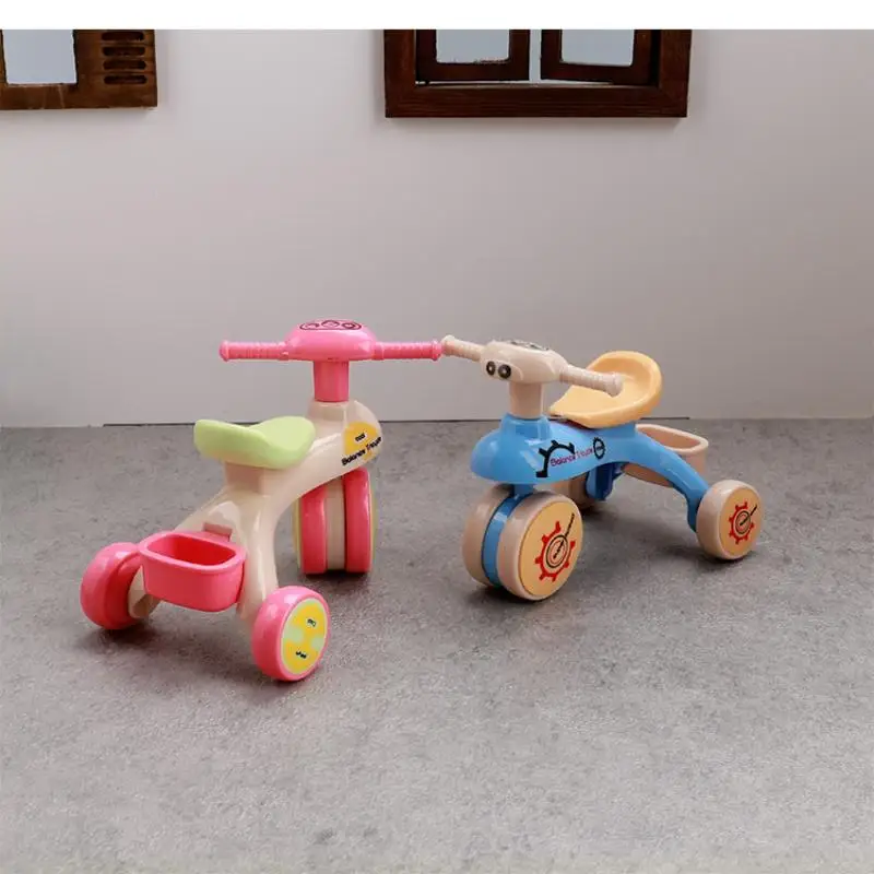 1 stks poppenhuis mini driewieler simulatie kleine fiets model speelgoed miniatuur thuis scène ornament poppenhuis accessoires