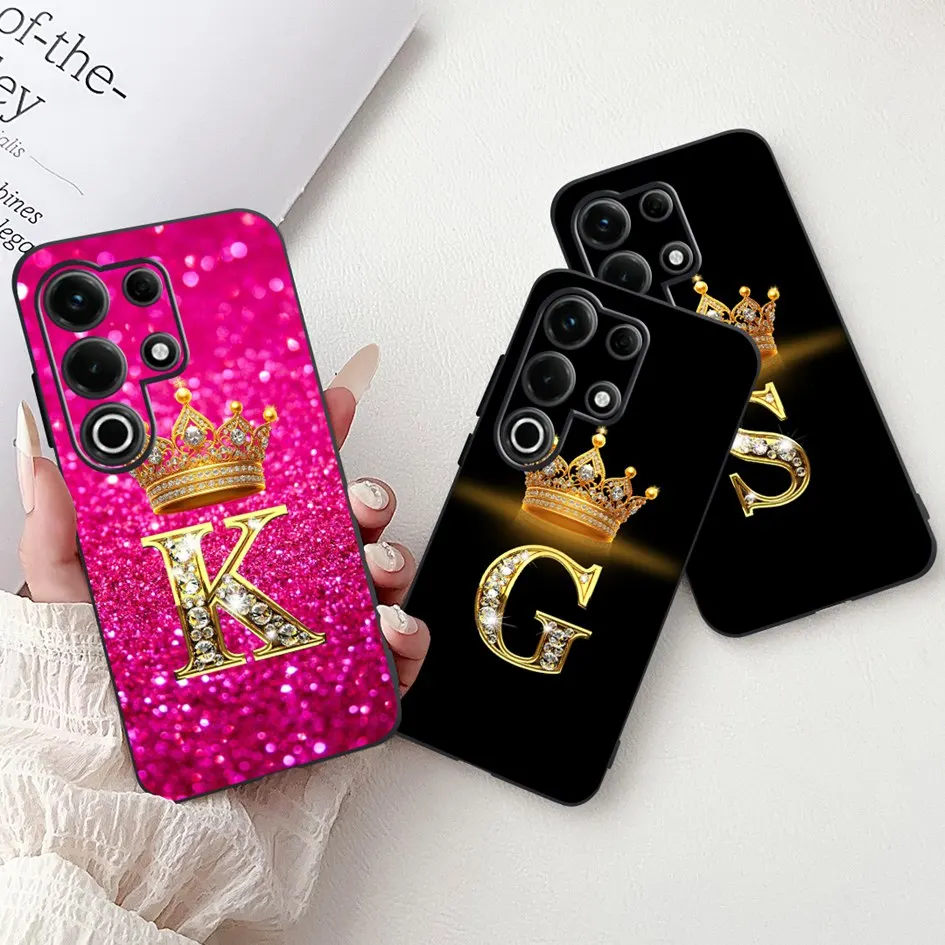 Для Itel S25 Ultra 4G S686LN чехол с милыми буквами в виде короны, мягкий силиконовый чехол для телефона для Itel S25 Ultra 4G Funda S25Ultra Coque