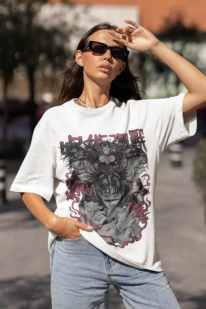 Jujutsu Kaisen Choso T-Shirt Girl Anime Manga JJK Gift Shirt Soft Tee All Size