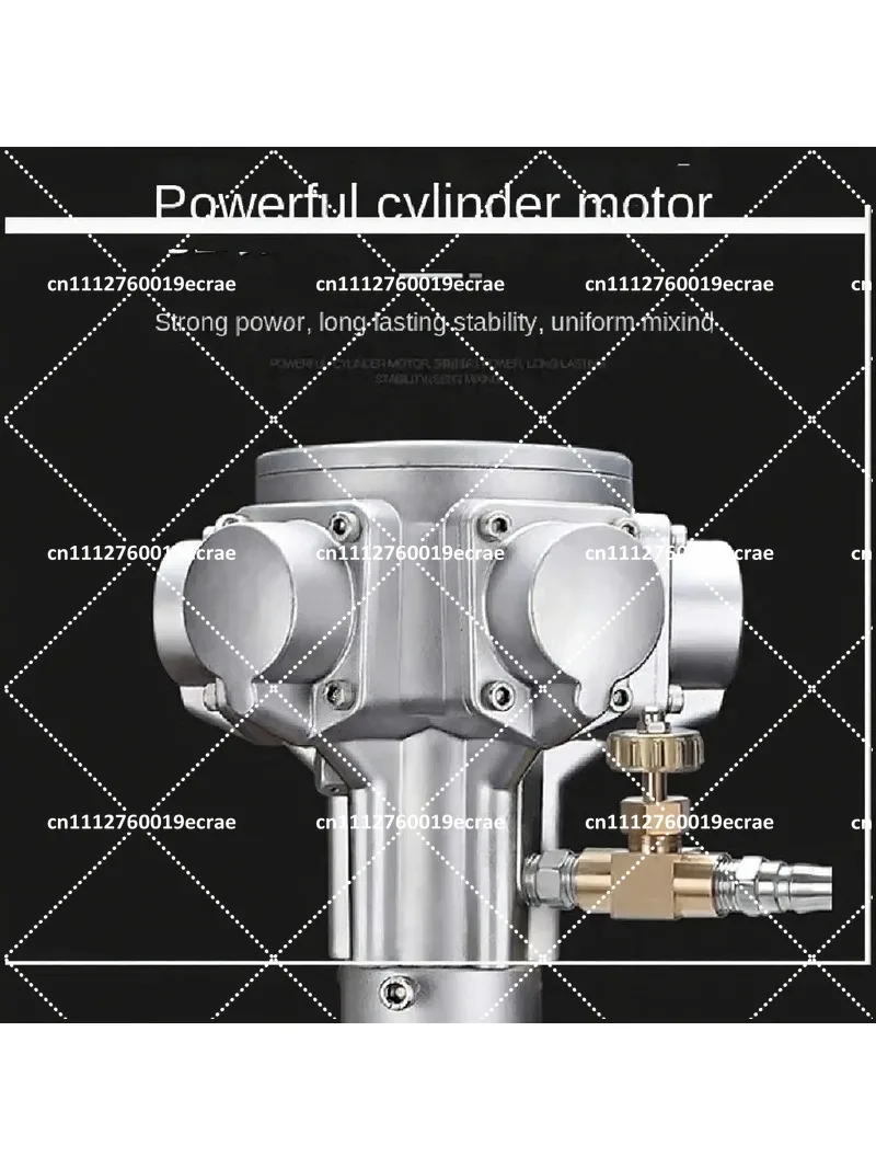 5 Gallon 60L Pneumatic Air Mixer Agitator Aluminum 2800RPM 1/8HP Paint Mixing Tool