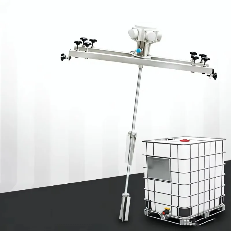 IBC Tote Pneumatic Mixer Adjustable Speed Air-Driven Liquid Agitator For Chemical Pesticide Paint Solvent Dispersion Machine