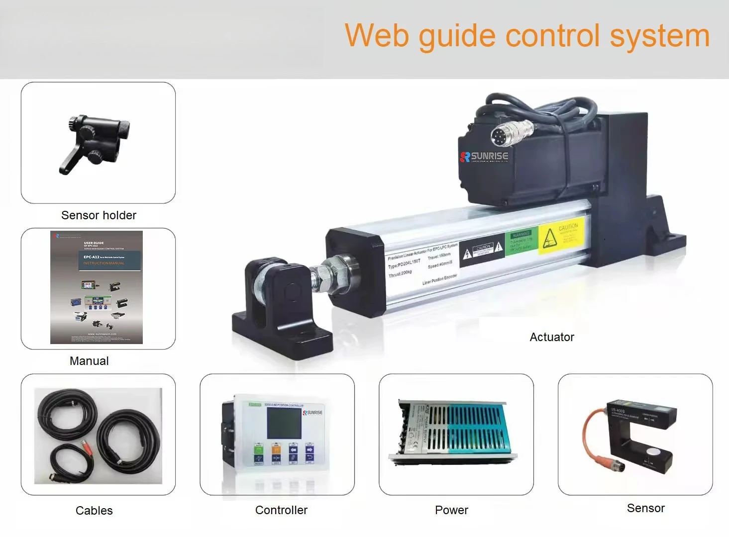 【Promotion】Network Control System Set (24V DC/32-bit CPU/Photocell) | Packaging/Paper Machinery Accessories