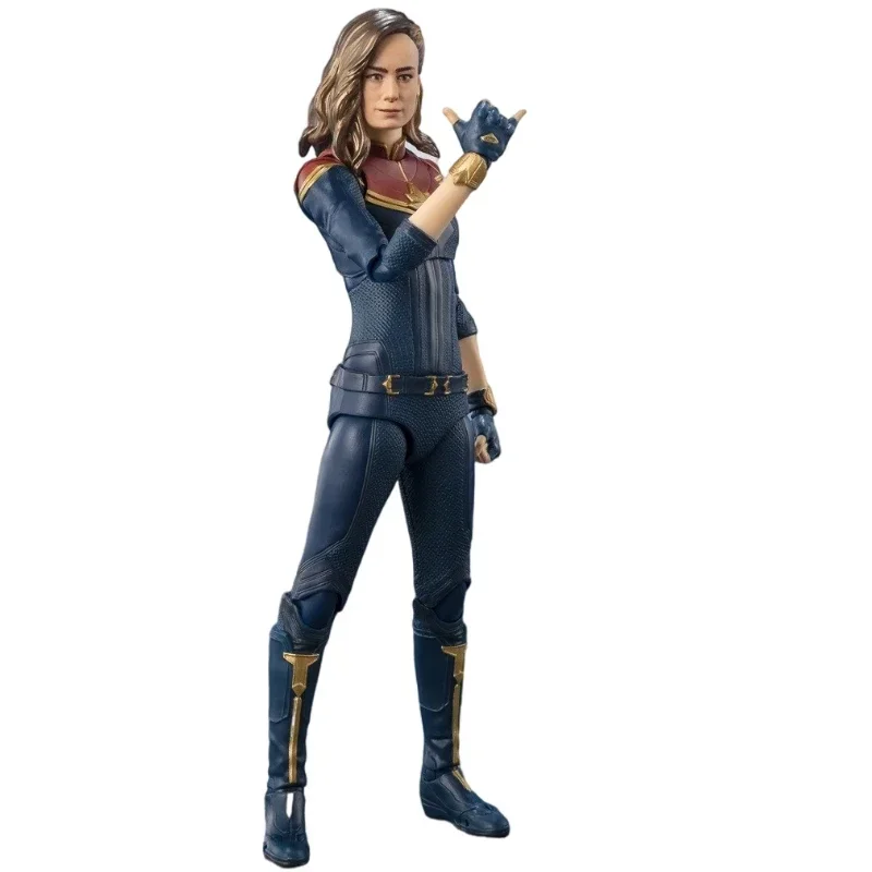 SHF Bandai-services.com Marvel 2 Carol Danvers, figurines d'action, jouet cancers, cadeau de collection, modèle d'anime, passe-temps, original, en stock