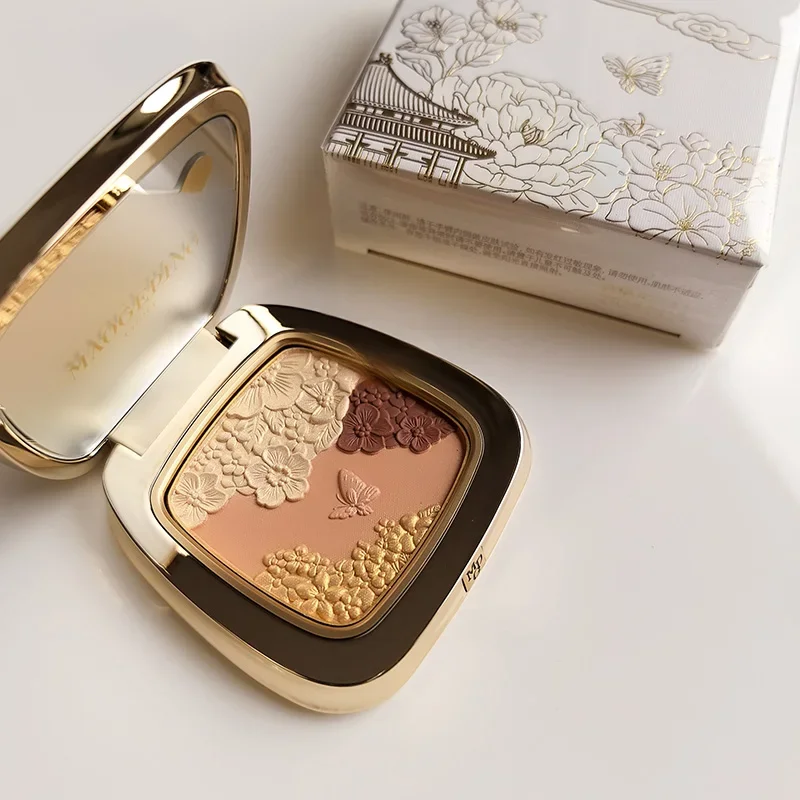 Maogeping alace Serie culturale del Museo Serie di fascino leggero Ramo di pesca Piume volanti Mancai Rouge Rosa Blush Prodotti genuini