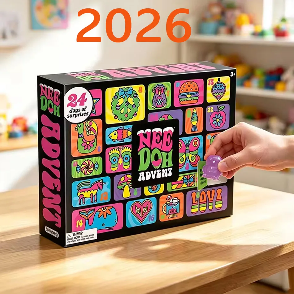 2026 NeeDoh Schylling Squeez Toy Squishy Blind Box Multi Slow-Rising Squishy ADHD Stress Relief Fingertip Toy Mystery Box Gift