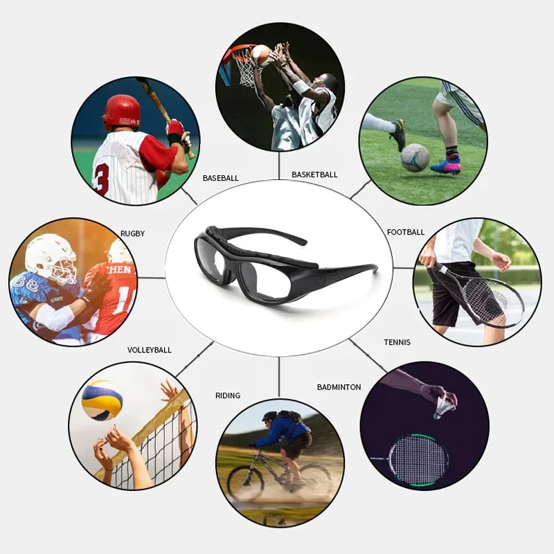 Okulary do koszykówki krótkowzroczność gogle piłkarskie jazda na rowerze rower okulary rowerowe okulary sportowe na świeżym powietrzu okulary korekcyjne konfigurowalne soczewki