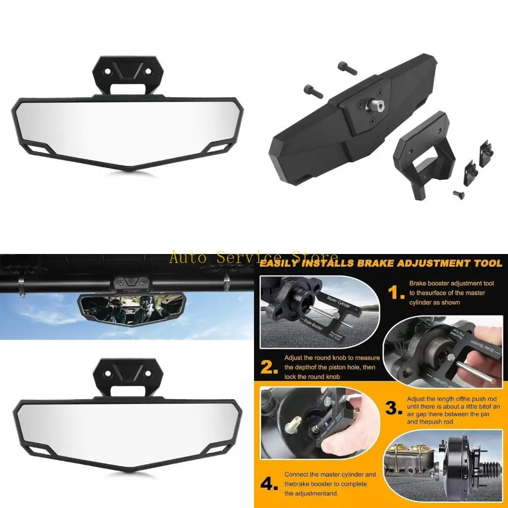 462A UTV Convex Mirror Rearview Center Mirror Replacement 2883763 For 2020-2023 XP/XP 4