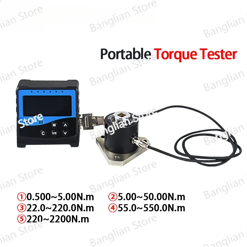 

Portable Torque Tester Torque Wrench Tester Wrench Tester Meter Measure Instruments Device Torque Sensor Calibration Instrument